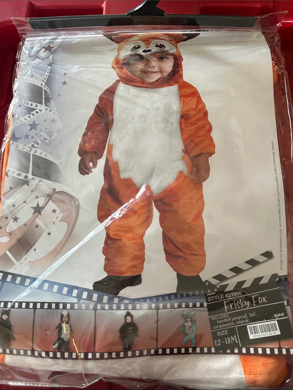 Kids Orange Fox Costume (12-18M)